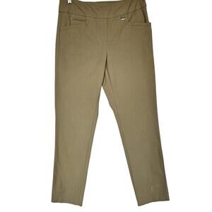 EPNY Medium Tan Bi-Stretch Pull On Pant Trouser Career Business Casual Neutral